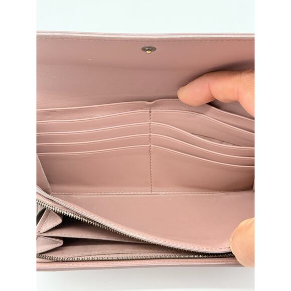 Bottega Veneta Pink Nappa Intrecciato Continental Flap Wallet*COA*FULL INCLUSION - Picture 7 of 12